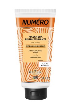 Восстанавливающая маска Brelil Numero Total Repair Mask для слабых и поврежденных волос, с экстрактом овса, 300 мл