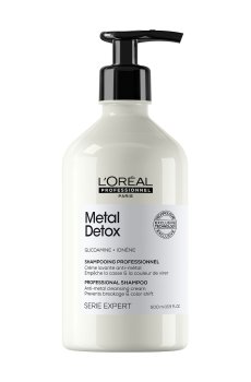 Шампунь для волос LOreal Professionnel Serie Expert Metal Detox Shampoo после окрашивания и осветления, 500 мл