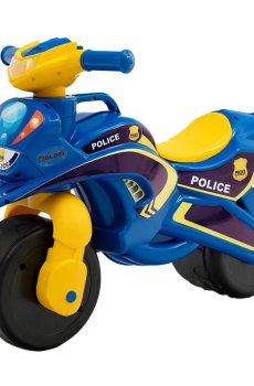 Детский музыкальный мотоцикл Doloni Полиция, синий, от 2 лет (0139/57)