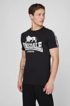 Мужская черная футболка Черный 3XL Lonsdale 114082