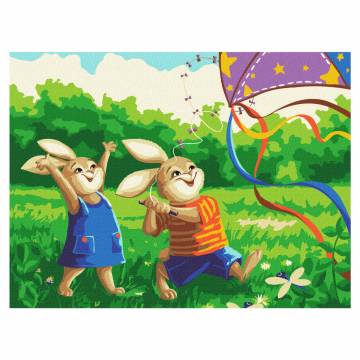Картина за номерами Brushme Ігри на природі (KBS0128) Картина за номерами Brushme Ігри на природі (KBS0128)