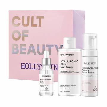 Набор для ухода за лицом Hollyskin Hyaluronic Acid Basic Care (сыворотка, 30 мл + пенка, 150 мл + тоник, 250 мл) Набор для ухода за лицом Hollyskin Hyaluronic Acid Basic Care (сыворотка, 30 мл + пенка, 150 мл + тоник, 250 мл)