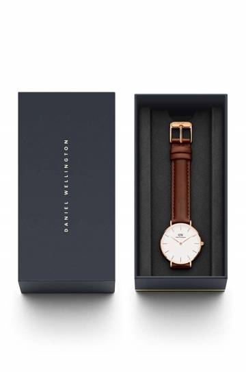 Часы Daniel Wellington Petite 32 St Mawes женские цвет коричневый Часы Daniel Wellington Petite 32 St Mawes женские цвет коричневый