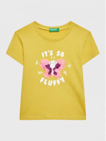 United Colors Of Benetton Футболка 3096G107O Жовтий Regular Fit United Colors Of Benetton Футболка 3096G107O Жовтий Regular Fit