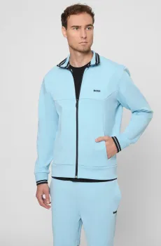 Мужская голубая спортивная кофта Голубой M BOSS 50543081;455