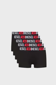 Мужские черные боксеры (5 шт) UMBX-DAMIEN Черный S Diesel 00SUAG 0DDAI
