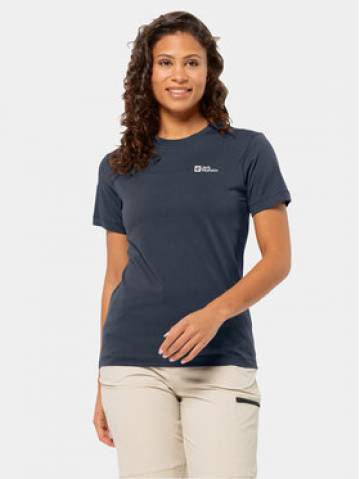 Jack Wolfskin Футболка Essential T 1808352 Cиній Regular Fit Jack Wolfskin Футболка Essential T 1808352 Cиній Regular Fit