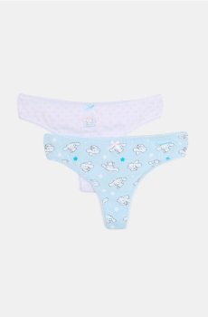 Бавовняні стринги – набір з 2 штук Cinnamoroll - різнобарвний
