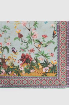 Зеленое парео в принт