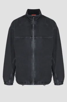 Мужская черная джинсовая куртка Черный S HUGO 50507476;023