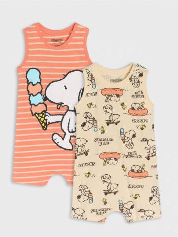 Ромпери, 2 шт. Peanuts - персиковий Ромпери, 2 шт. Peanuts - персиковий