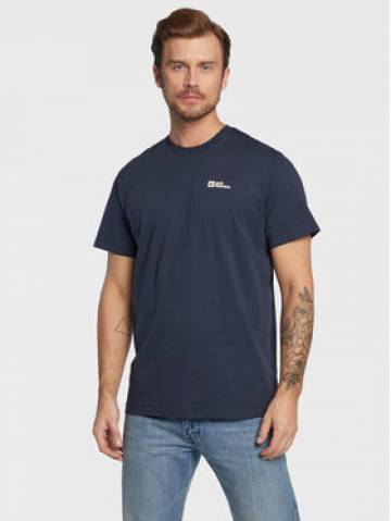 Jack Wolfskin Футболка Essential 1808382 Cиній Regular Fit Jack Wolfskin Футболка Essential 1808382 Cиній Regular Fit