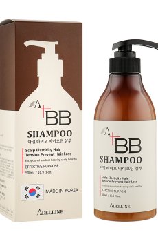 Уценка! Шампунь против выпадения волос Adellineс Bio Biotin Shampoo с био биотином, 500 мл