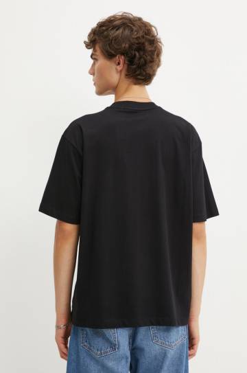 Хлопковая футболка Guess Jeans цвет чёрный однотонная M4YI46 K8FQ4