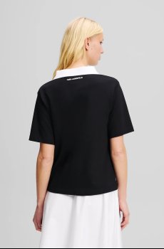 Хлопковая футболка Karl Lagerfeld IKON