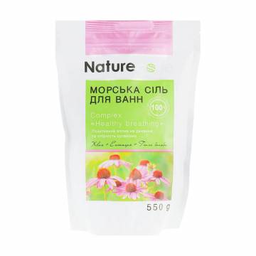 Морская соль для ванн Nature Code Healthy Breathing, 550 г Морская соль для ванн Nature Code Healthy Breathing, 550 г