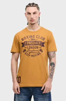 Мужская рыжая футболка GRUTING Рыжий XXL Lonsdale 117527