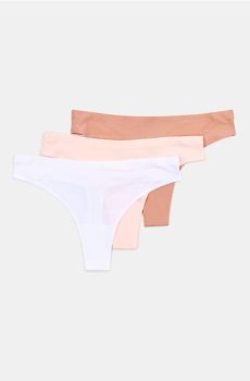 Ребристі стрінги упаковка з 3 - різнобарвний