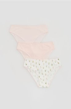 Reserved - Бавовняні трусики, 3 штук - червоне дерево - 941HP-93X