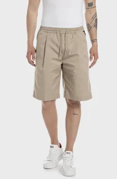 Мужские бежевые шорты Бежевый 33 Replay M9988 .000.84909