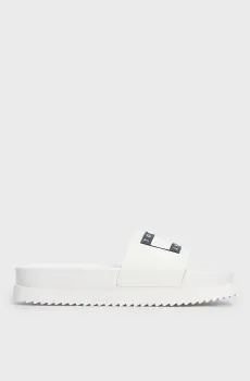 Женские белые слайдеры TJW ELEVATED FLATFORM SLIDE Белый 36 Tommy Jeans EN0EN02451