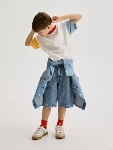 Reserved - Джинсові шорти baggy - синій - 0291L-50J Reserved - Джинсові шорти baggy - синій - 0291L-50J