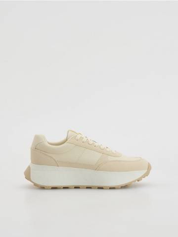 Reserved - Кросівки з широкою підошвою - білий - 226FF-00X