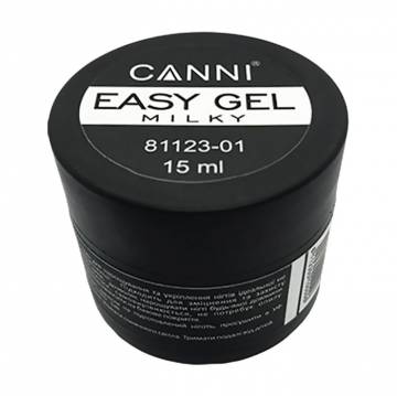 Гель для наращивания и укрепления ногтей Canni Easy Gel 01 Milky, 15 мл Гель для наращивания и укрепления ногтей Canni Easy Gel 01 Milky, 15 мл
