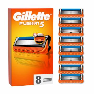 Сменные картриджи для бритья Gillette Fusion 5, 5 лезвий, мужские, 8 шт Сменные картриджи для бритья Gillette Fusion 5, 5 лезвий, мужские, 8 шт