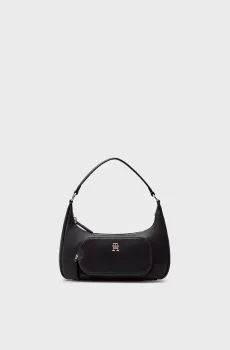 Женская черная сумка TH SOFT UTILITY SHOULDER BAG PU Черный ONESIZE Tommy Hilfiger AW0AW16711
