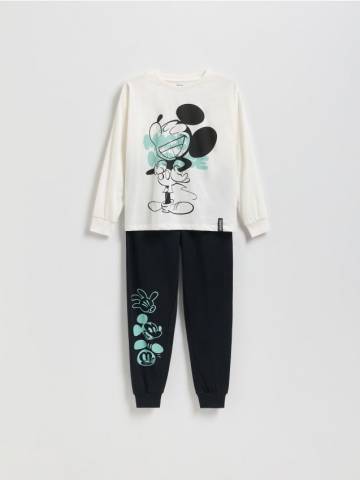 Reserved - Піжамний комплект із двох предметів Mickey Mouse - кремовий - 586GC-01X Reserved - Піжамний комплект із двох предметів Mickey Mouse - кремовий - 586GC-01X