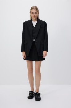 Reserved - Блейзер із додаванням віскози - чорний - 392FM-99X