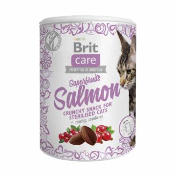Лакомство для кошек Brit Care Superfruits Salmon с лососем, 100 г