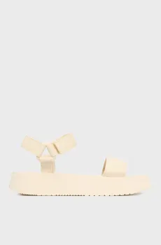 Женские бежевые сандалии VELCRO Бежевый 38 Calvin Klein YW0YW01693