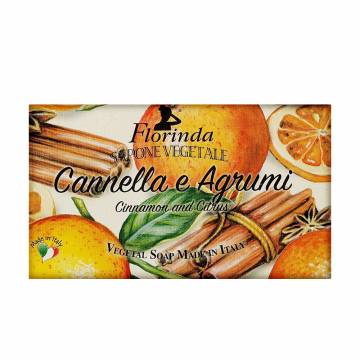 Натуральное мыло Florinda Vegetal Soap Cinnamon and Citrus Корица и цитрусовые, 50 г Натуральное мыло Florinda Vegetal Soap Cinnamon and Citrus Корица и цитрусовые, 50 г
