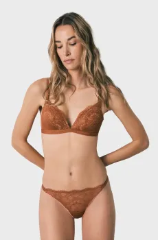Женский терракотовый бюстгальтер Charming Коричневый 75B womensecret 4024230