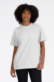 Женская серая футболка NB Athletics Jersey Белый S New Balance WT41501AHH