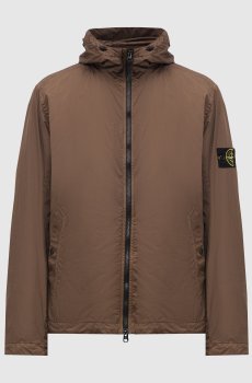 Коричневый ветровка с логотипом