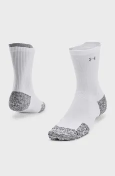 Белые носки UA AD Run Cushion 1pk Mid Белый 47.5-50.5 Under Armour 1376076-100