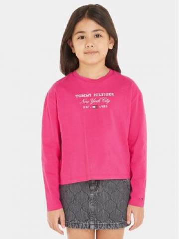 Tommy Hilfiger Блузка KG0KG07643 M Рожевий Regular Fit Tommy Hilfiger Блузка KG0KG07643 M Рожевий Regular Fit