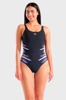 Женский черный купальник ANGELICA SWIMSUIT U BACK Черный 40 Arena 008571-550