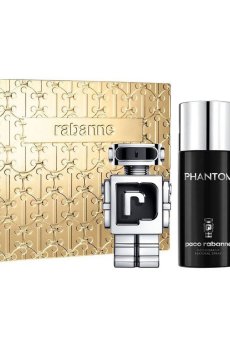 Парфюмированный набор мужской Rabanne Phantom Set (туалетная вода, 50 мл + туалетная вода, 10 мл + дезодорант-спрей, 150 мл)