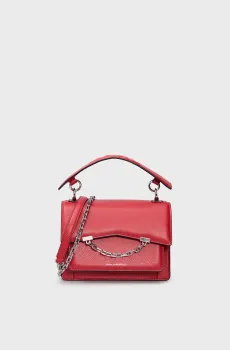 Женская красная кожаная сумка K SEVEN GRAINY Красный ONESIZE Karl Lagerfeld 225W3081