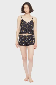 Женский черный топ RETRO Черный M Etam 6509725