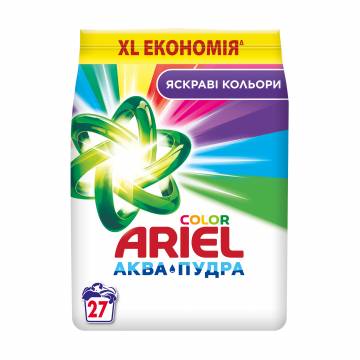 Стиральный порошок Ariel Аква-Пудра Color Яркие цвета, автомат, 27 стирок, 4.05 кг Стиральный порошок Ariel Аква-Пудра Color Яркие цвета, автомат, 27 стирок, 4.05 кг