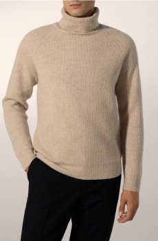 Reserved - Водолазка з вовни - бежевий - 455GQ-08M