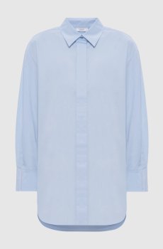 Голубая рубашка с цепочкой мониль
