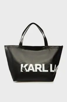 Женская черная сумка essential coated Черный ONESIZE Karl Lagerfeld A3W50029