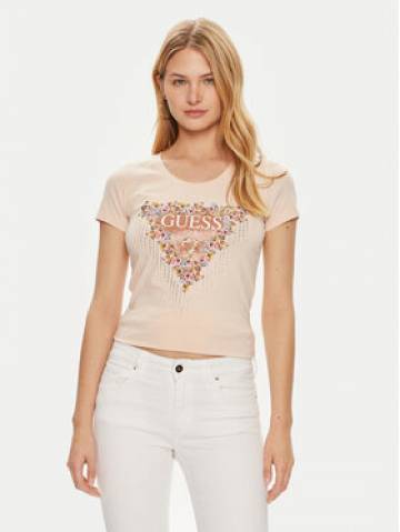 Guess Футболка W4YI72 J1314 Рожевий Slim Fit Guess Футболка W4YI72 J1314 Рожевий Slim Fit