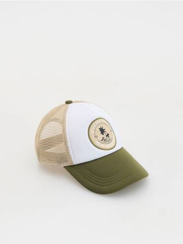 Reserved - BOYS` PEAKED CAP - кремовий - 488FX-01X Reserved - BOYS` PEAKED CAP - кремовий - 488FX-01X